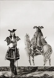 Kompanie der Musketiere von König Ludwig XIV., aus 